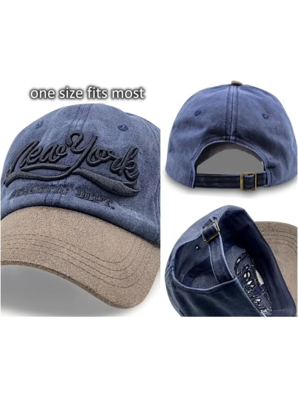 Vintage Distressed Baseball Cap - Low Profile Cotton Dad Hat for Men, Patriotic